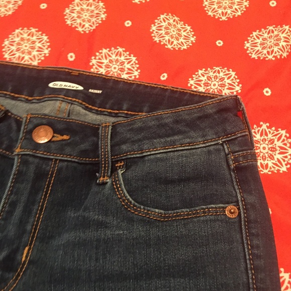 OLD NAVY SKINNY DENIM JEANS SZ 2 . Some stretch . Functional pockets. Zipper fly - Picture 11 of 13